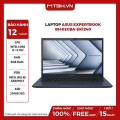 LAPTOP ASUS EXPERTBOOK B1402CBA-EK1240 CORE i5-1235U | Intel Iris Xe Graphics | 8GB RAM | 256GB SSD | 14