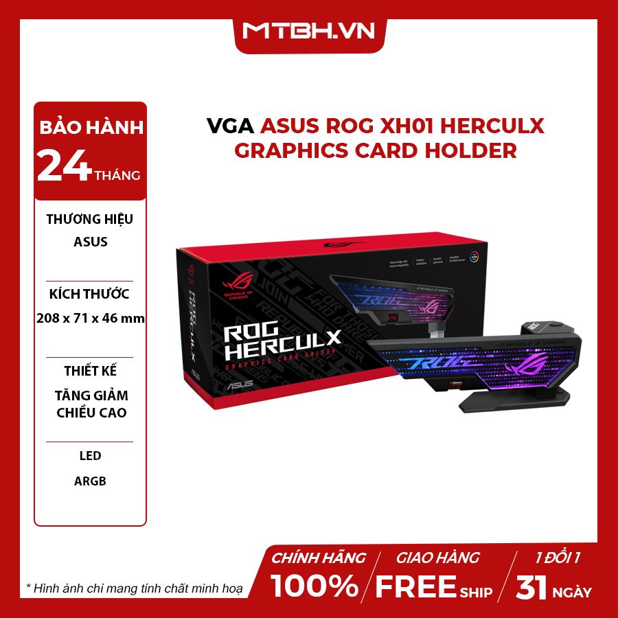 GIÁ ĐỠ VGA ASUS ROG XH01 HERCULX GRAPHICS CARD HOLDER Máy Tính Biên Hòa