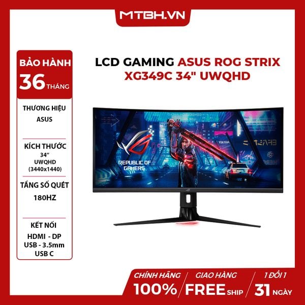 MÀN HÌNH LCD GAMING ASUS ROG STRIX XG349C 34