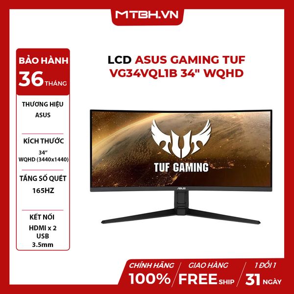 MÀN HÌNH LCD ASUS GAMING TUF VG34VQL1B 34