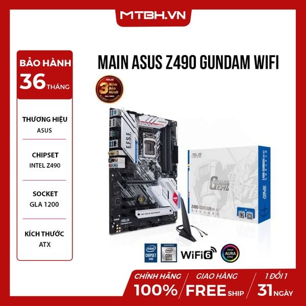 MAIN ASUS Z490 GUNDAM WIFI