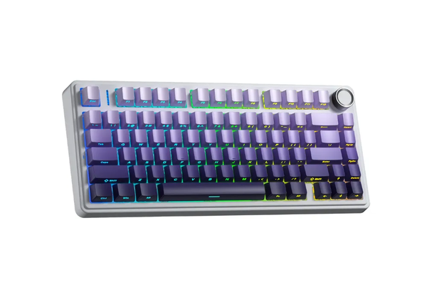 BÀN PHÍM CƠ AULA F75 GAMING PRO 3 MODE (Trắng Tím Gradient, Seiya/Star Vector Switch)
