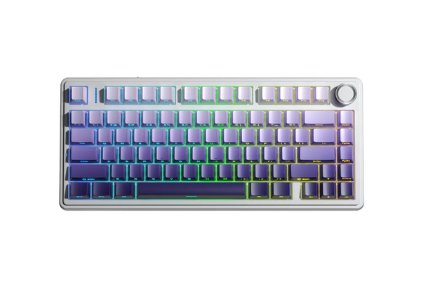 BÀN PHÍM CƠ AULA F75 GAMING PRO 3 MODE (Trắng Tím Gradient, Seiya/Star Vector Switch)
