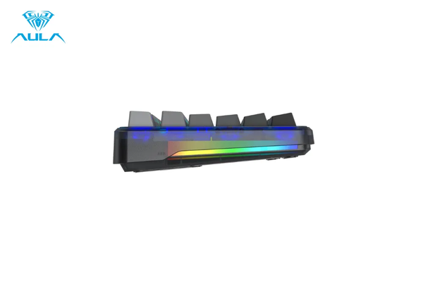 BÀN PHÍM CƠ AULA F87 PRO GAMING 3 MODE (Black Gradient/ Grey wood V4 switch)