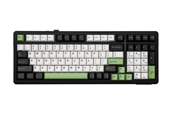 BÀN PHÍM CƠ AULA F99 3 MODE (ĐEN TRẮNG XANH LÁ, Whale Sea Switch)