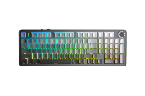 BÀN PHÍM CƠ GAMING AULA F99 PRO 3 MODE CÓ NÚM XOAY (xám đen gradient, Nimbus V3 Switch)
