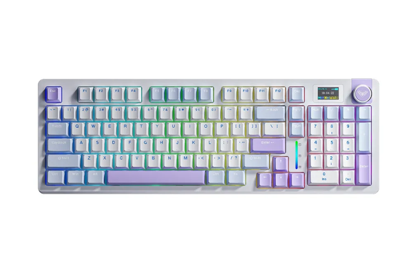 BÀN PHÍM CƠ AULA S98 PRO GAMING 3 MODE (Xanh dương + Trắng + Tím/ Nimbus V3 Switch)