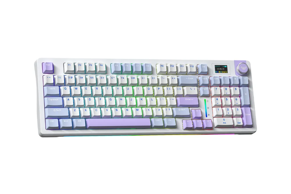 BÀN PHÍM CƠ AULA S98 PRO GAMING 3 MODE (Xanh dương + Trắng + Tím/ Nimbus V3 Switch)
