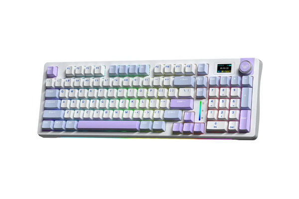 BÀN PHÍM CƠ AULA S98 PRO GAMING 3 MODE (Xanh dương + Trắng + Tím/ Nimbus V3 Switch)
