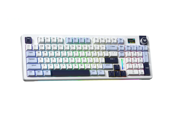 BÀN PHÍM CƠ AULA S98 PRO GAMING 3 MODE ( Xanh Dương +Trắng + Tím Đậm/ Caramel Latte Switch)