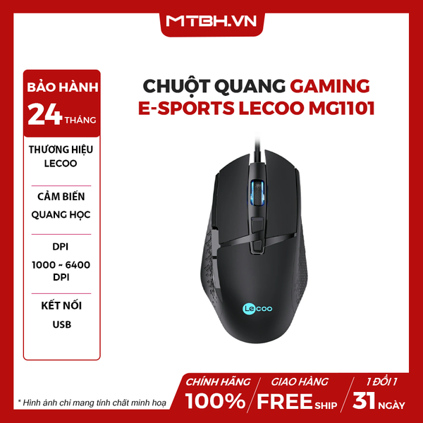 Chuột quang gaming e-sports Lecoo MG1101