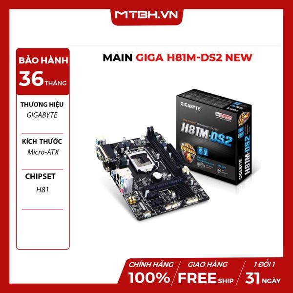 MAIN GIGA H81M-DS2 NEW