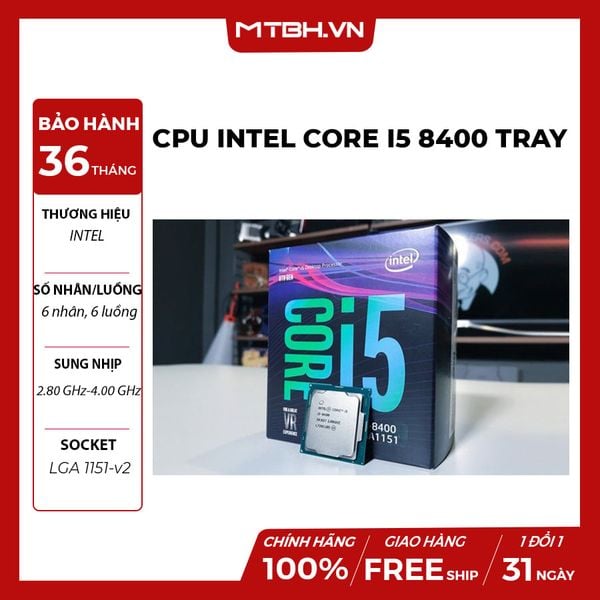 CPU CORE I5 8400 SK1151 V2 COFFEE LAKE TRAY