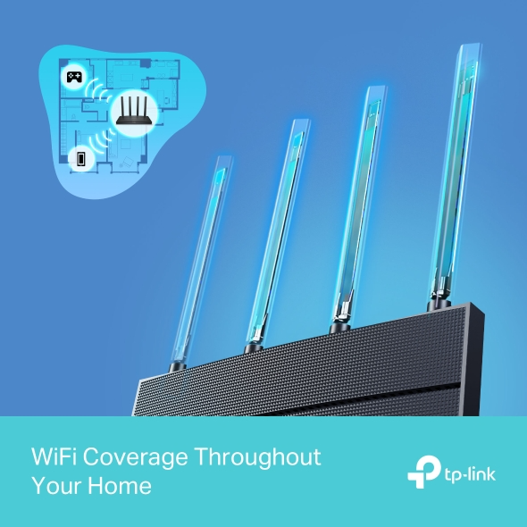 BỘ PHÁT WIFI 6 TP-LINK ARCHER AX12 - AX1500 | 2 BĂNG TẦN | WPA3