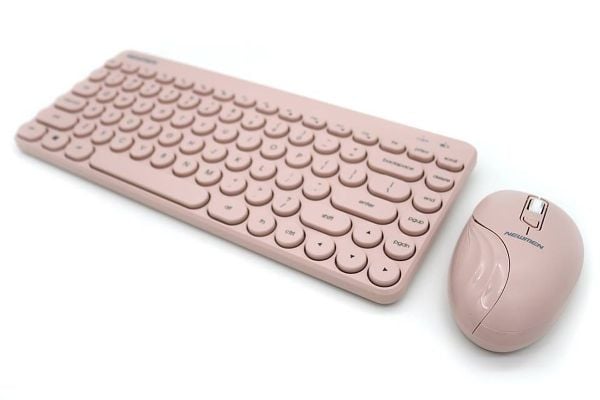 COMBO PHÍM CHUỘT KHÔNG DÂY NEWMEN K928 HỒNG
