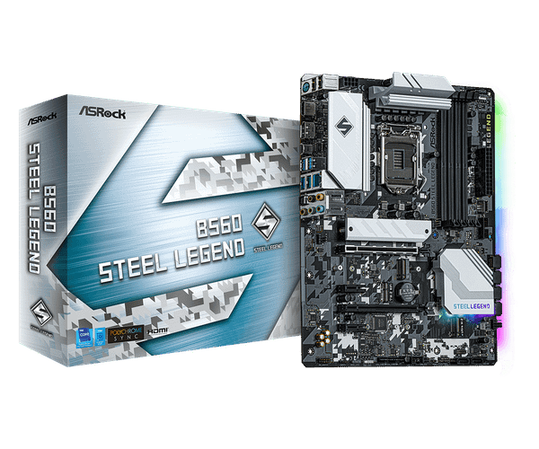 Main ASROCK B560 STEEL LEGEND (Intel B560, Socket 1200, m-ATX, 4 khe Ram DDR4)