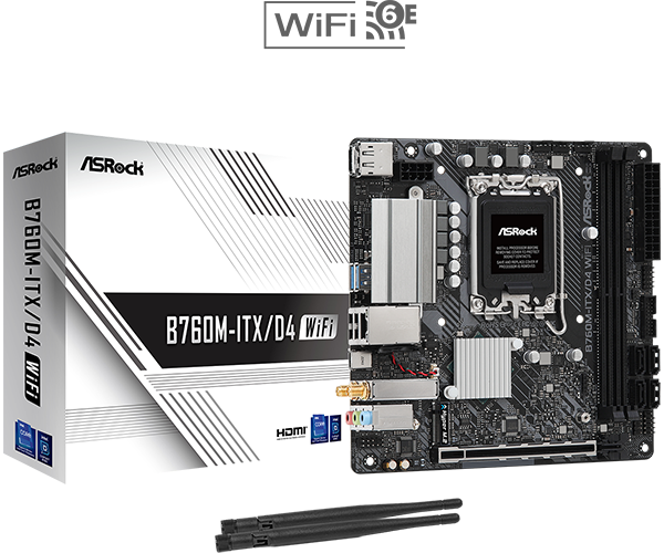 Main ASROCK B760M-ITX WiFi D4