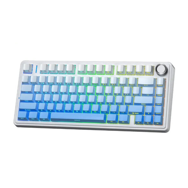 BÀN PHÍM CƠ AULA F75 GAMING PRO 3 MODE (trắng xanh dương gradient, Seiya/Star Vector Switch)