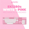 Bàn Phím Cơ DAREU EK1280s PINK-WHITE Red Switch