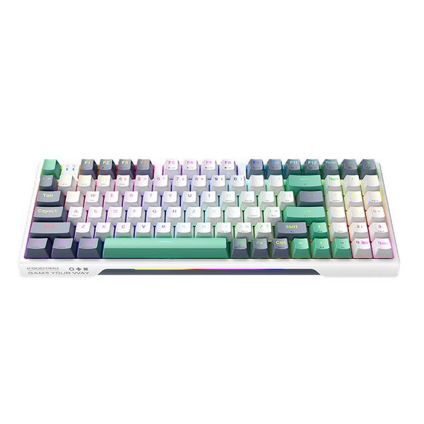 Bàn Phím Cơ Machenike K500 Pro-B94W Tri-Mode Wireless RGB Brown Switch