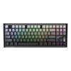 Bàn Phím Cơ Machenike K600E-B87W Wireless Tri Mode RGB Side Printed Grey Gr Silver Switch