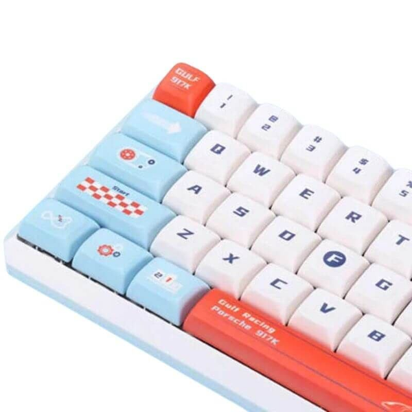 Bàn Phím Cơ Darmoshark K7-Pro Gulf Racing Wireless (HOTSWAP/Sw Gateron/Bluetooth 5.0)