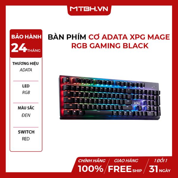 BÀN PHÍM CƠ ADATA XPG MAGE RGB GAMING BLACK