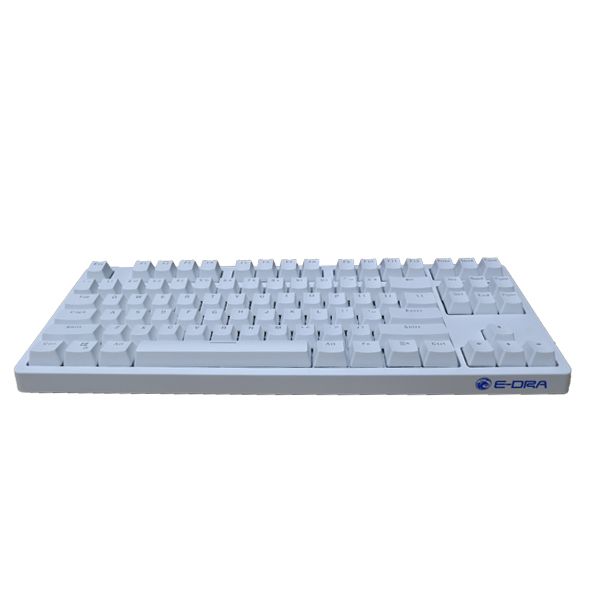 BÀN PHÍM CƠ E-DRA EK387 BLUE SWITCH WHITE