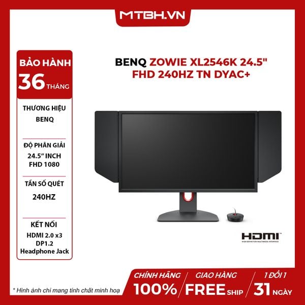 MÀN HÌNH BENQ ZOWIE XL2546K 24.5