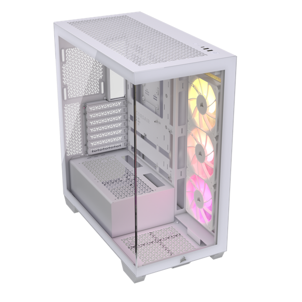 Case Corsair 3500X Mid-Tower White (No Fan)