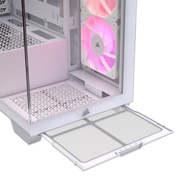 Case Corsair 3500X Mid-Tower White (No Fan)