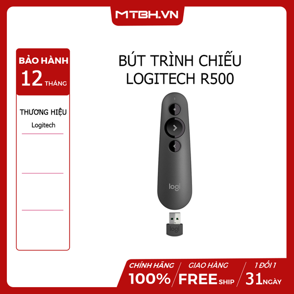 BÚT TRÌNH CHIẾU LOGITECH R500