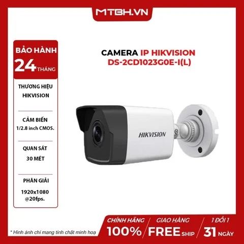 Camera Thân Trụ IP HIKVISION DS-2CD1023G0E-I(L)