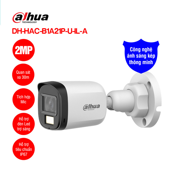 Camera DAHUA DH-HAC-B1A21P-U-IL-A 2MP
