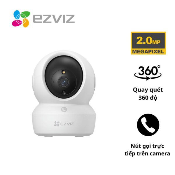 Camera Ezviz H6C PRO ( 2MP/Trong Nhà/Đàm Thoại/Màu Ban đêm)