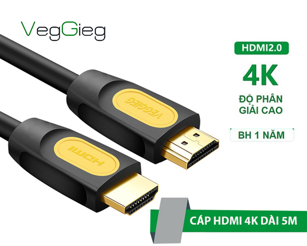CÁP HDMI 2.0 VEGGIEG V-H109 DÀI 5M