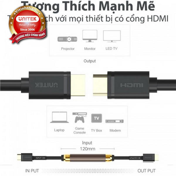 Cáp HDMI Unitek 10m YC142 - LOẠI TỐT