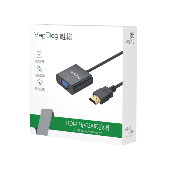 CÁP CHUYỂN HDMI SANG VGA VZ612 VEGGIEG - CHÍNH HÃNG