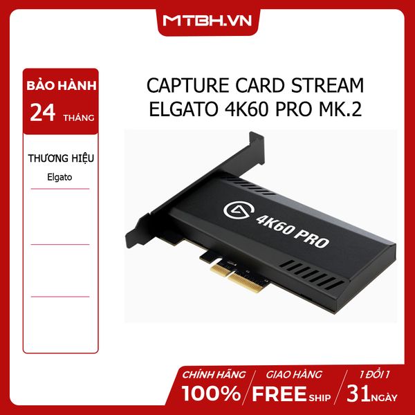 CAPTURE CARD STREAM ELGATO 4K60 PRO MK.2