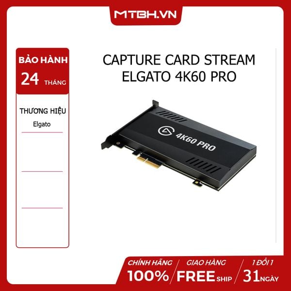 CAPTURE CARD STREAM ELGATO 4K60 PRO