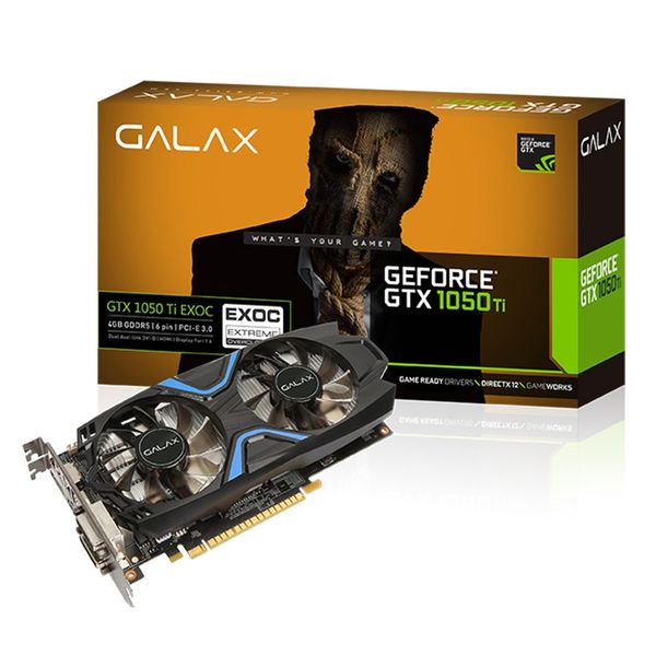 VGA Galax GTX 1050Ti EXOC BLACK 4GD5 new BH 12TH