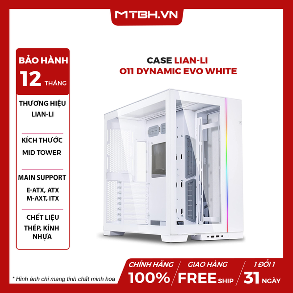 CASE LIAN LI PC - O11 Dynamic Evo White (Mid Tower/Màu Trắng)