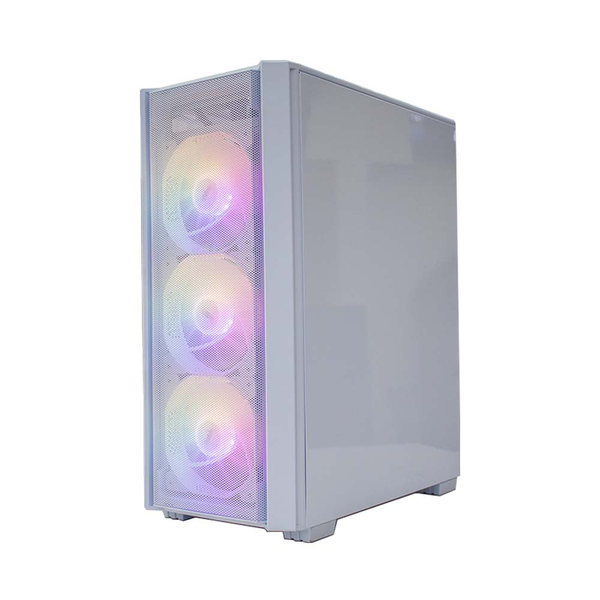 CASE 1STPLAYER V4 4 FAN LED ( WHITE - MID TOWER )