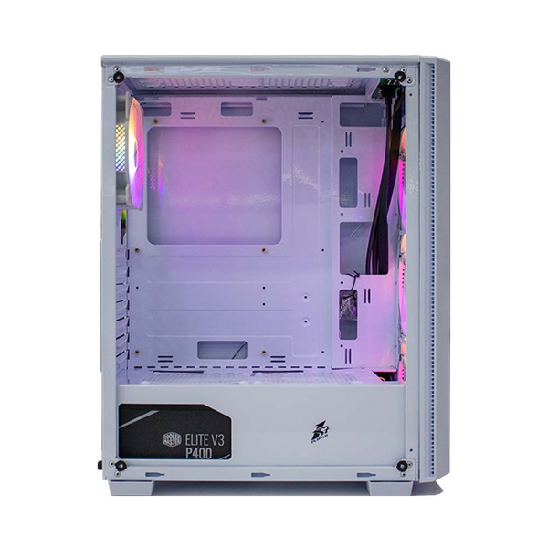 CASE 1STPLAYER V4 4 FAN LED ( WHITE - MID TOWER )