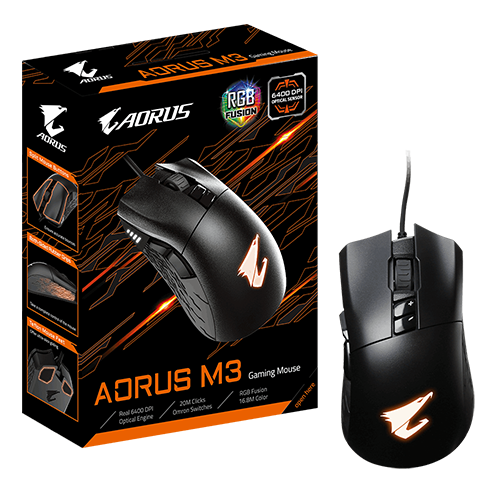 CHUỘT GIGABYTE AORUS M3 RGB NEW BH 24TH