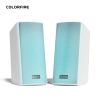 LOA COLORFIRE CSP-2002- DESKTOP SPEAKERS | RGB LIGHTING | WHITE