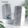 LOA COLORFIRE CSP-2002- DESKTOP SPEAKERS | RGB LIGHTING | WHITE