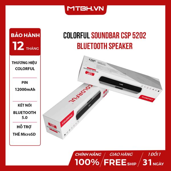 LOA COLORFUL SOUNDBAR CSP 5202 - BLUETOOTH SPEAKER