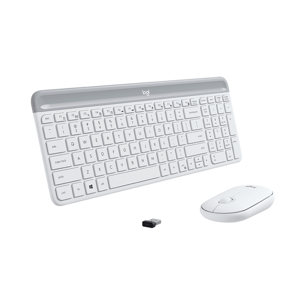 Combo Bàn Phím & Chuột Logitech MK470 USB (Slim Wireless) White