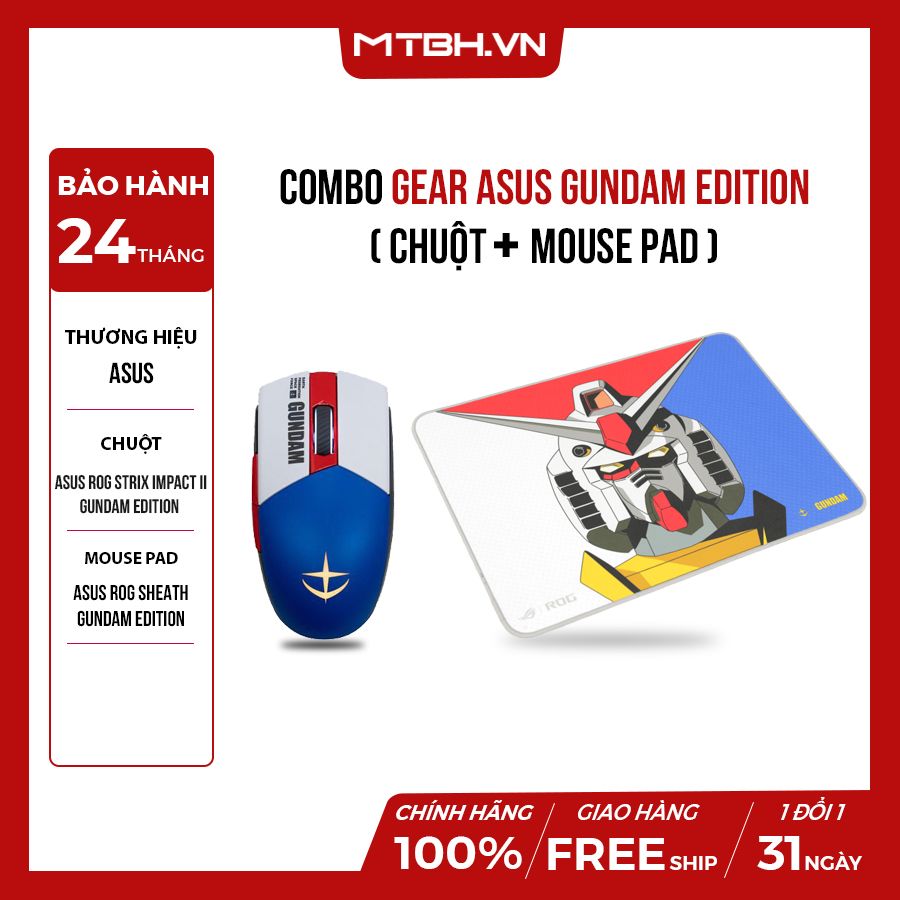 Combo Gear Asus Gundam Edition Chuột Mouse Pad May Tinh Bien Hoa Combo Gear Asus Gundam Edition Chuột Mouse Pad May Tinh Bien Hoa